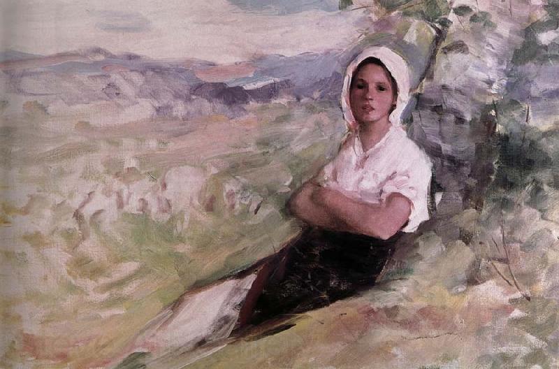 Nicolae Grigorescu Sepherdess Norge oil painting art